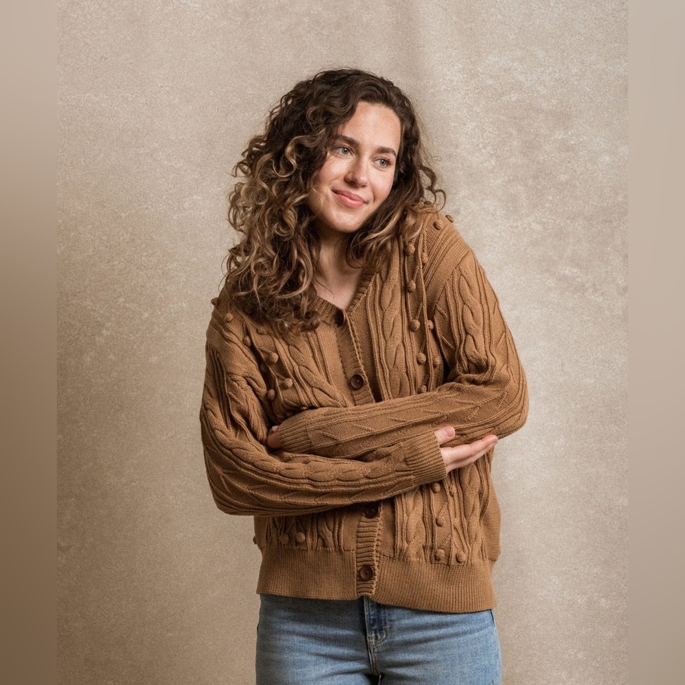 Neuflora Nara Cardigan in Bronze size small - Picture 6 of 7